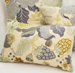 Harvest Floral Blue 12x20 Throw Pillow