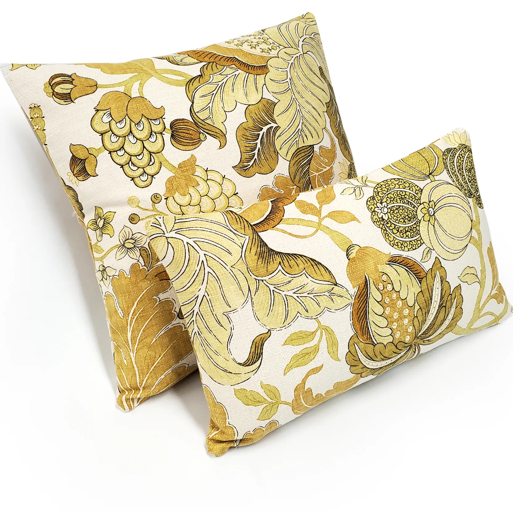 Harvest Floral Yellow 12x20 Throw Pillow