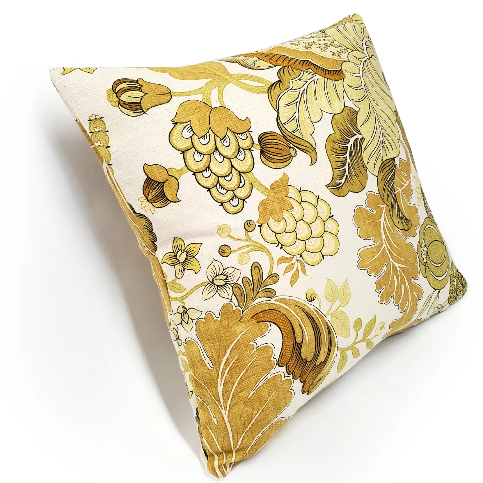 Harvest Floral Yellow 20x20 Throw Pillow
