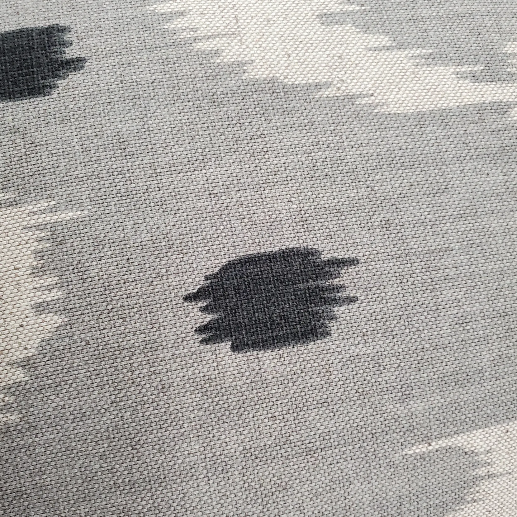 Indah Ikat Gray 12x20 Throw Pillow