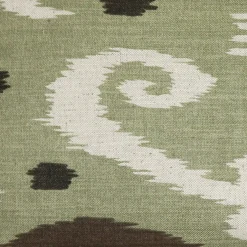 Indah Ikat Green 12x20 Throw Pillow
