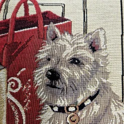 Jet Set Westie Fashion Tapestry Throw Pillow 19x19