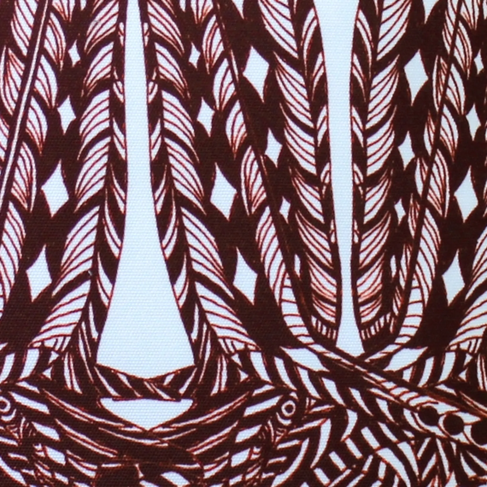 Karalina Partridge Stamp Marsala Throw Pillow 20x20