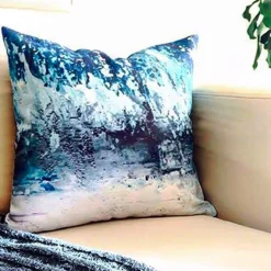 Karalina Winter Storm Throw Pillow 20x20