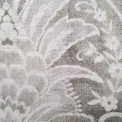 Leone Damask Cloud Gray Throw Pillow 21x21