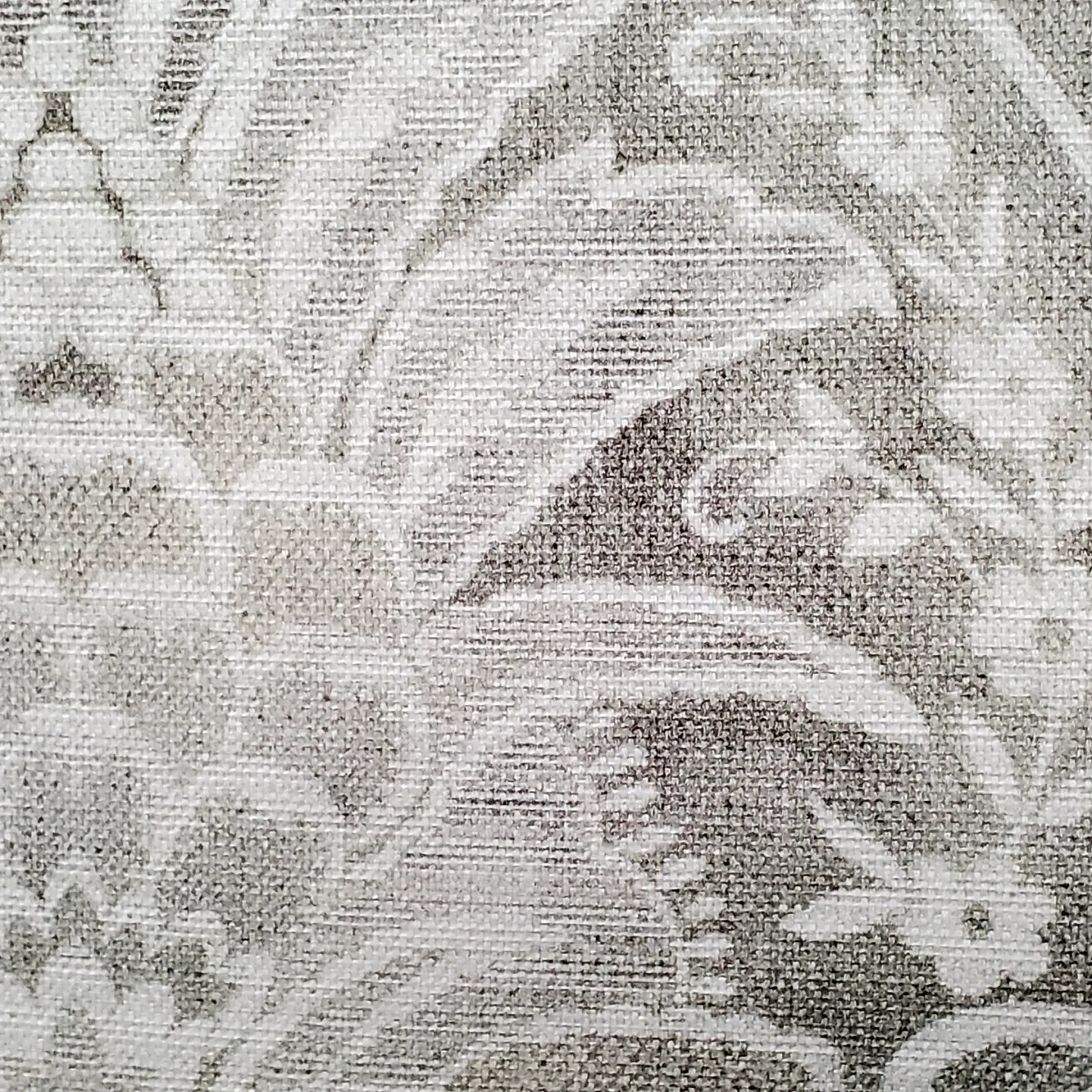 Leone Damask Cloud Gray Throw Pillow 21x21