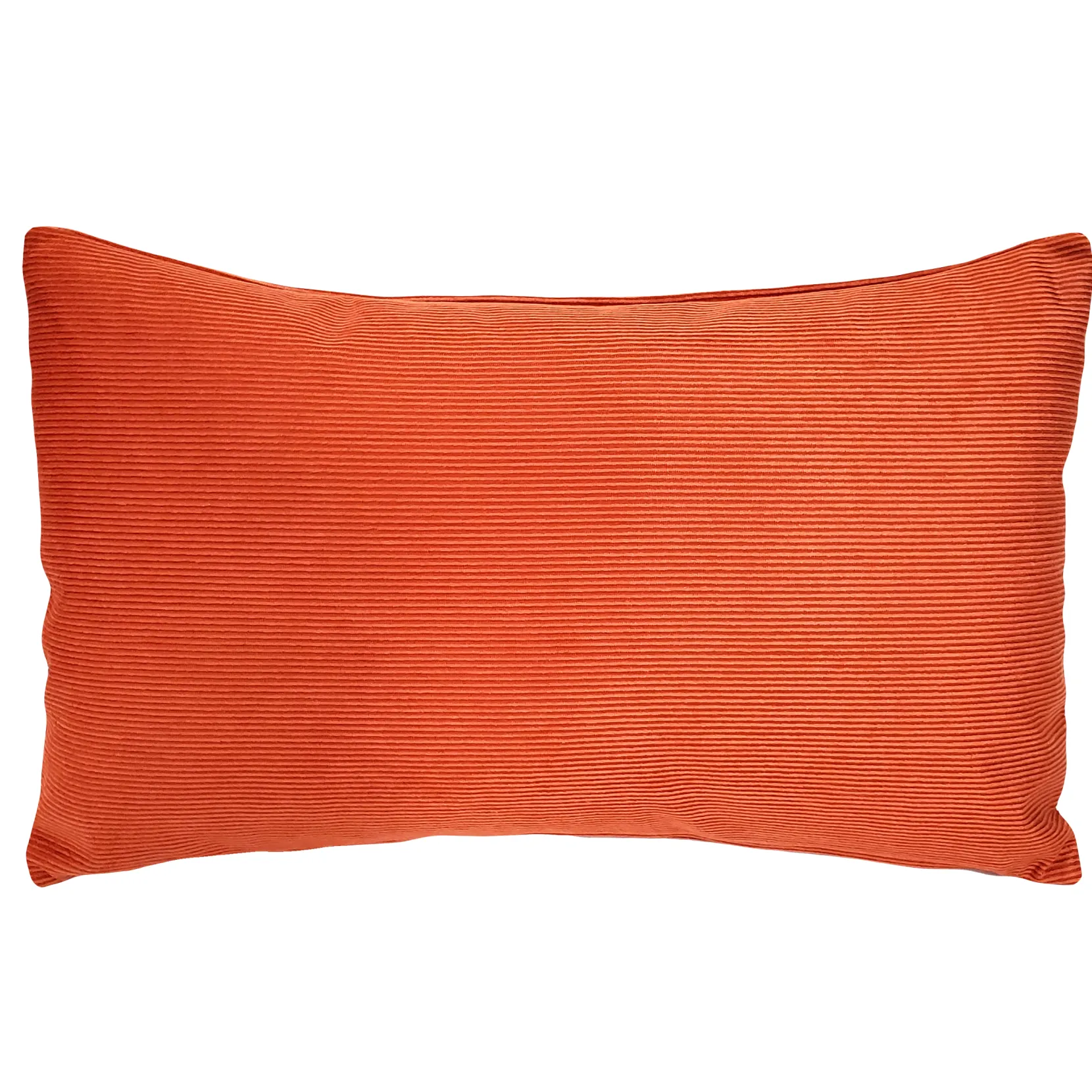 Liminal Koi Orange Striped Velvet Throw Pillow 12x19