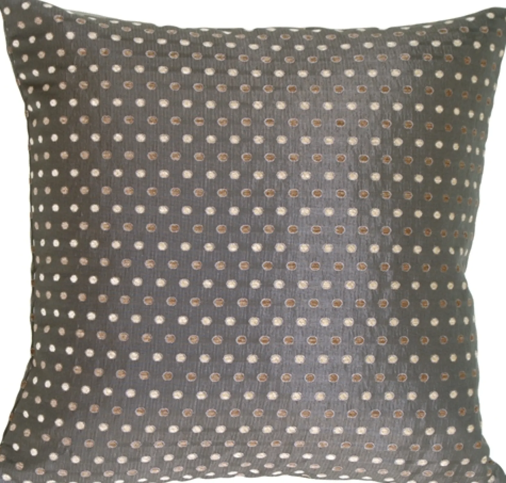 Linear Spots on Charcoal Decorative Pillow