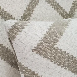 Lorenzo Zigzag Cream 20x20 Throw Pillow