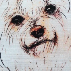 Maltese 17x17 Dog Pillow