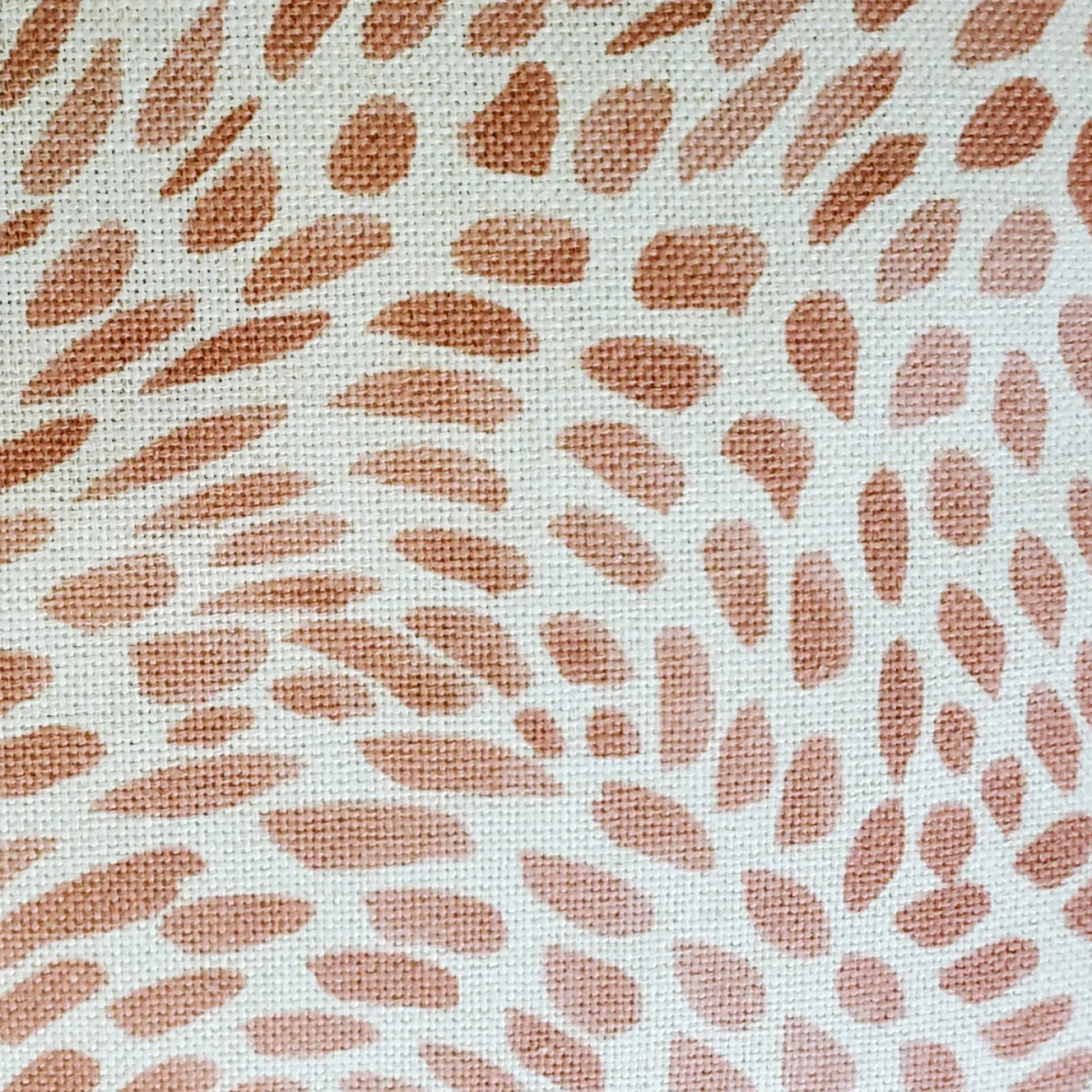 Matisse Dots Coral Pink Throw Pillow 19x19
