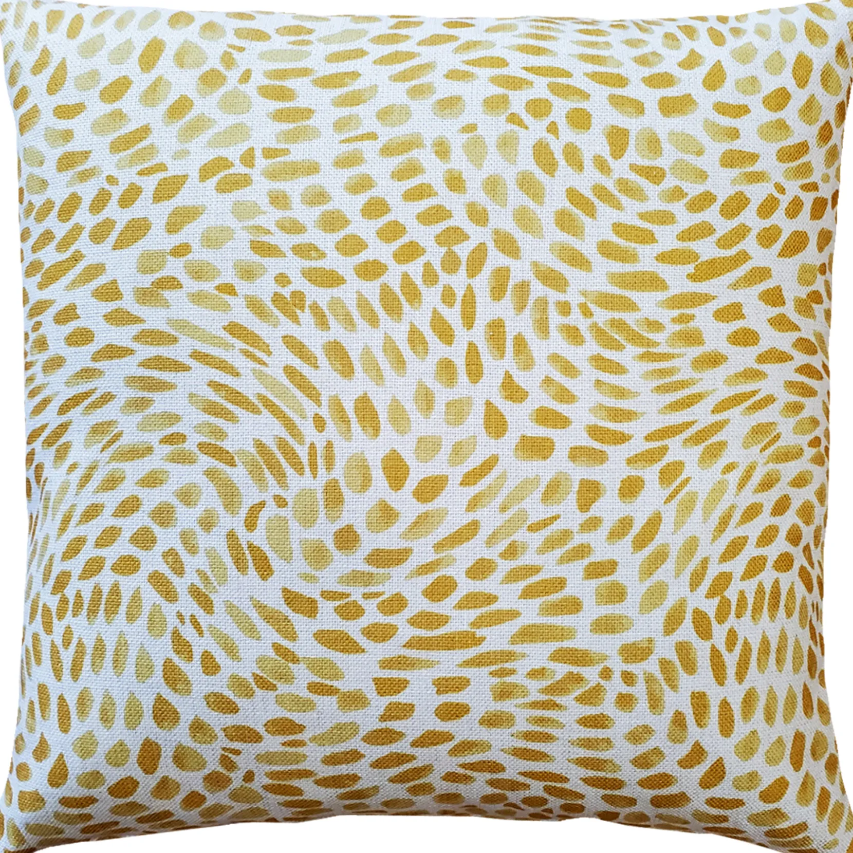 Matisse Dots Golden Yellow Throw Pillow 19x19