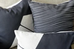 Meraki Charcoal Black Throw Pillow 19x19