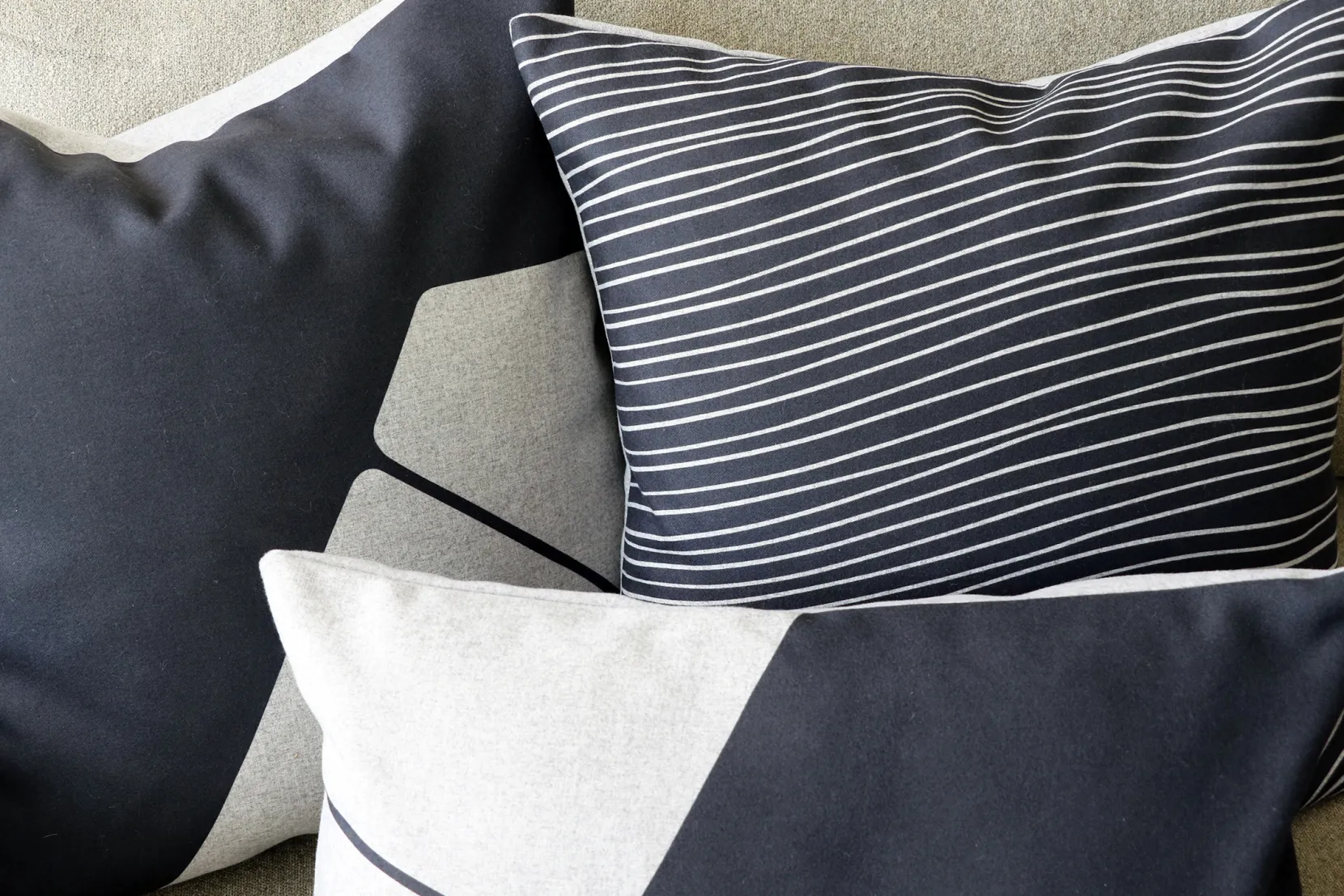 Meraki Charcoal Black Throw Pillow 19x19