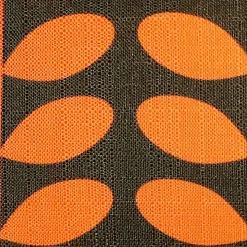 Mid-Century Modern Orange Throw Pillow 12x19