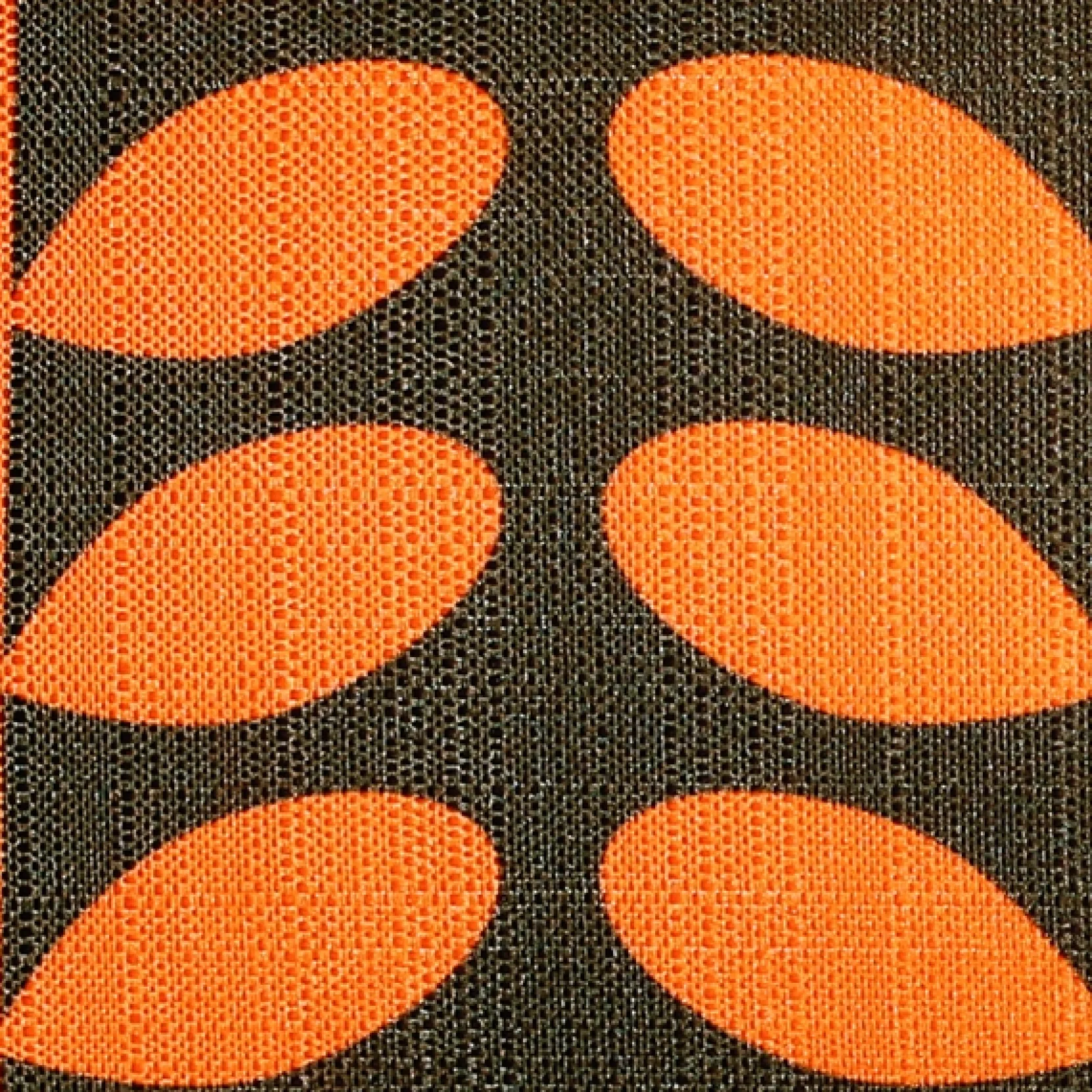 Mid-Century Modern Orange Throw Pillow 12x19