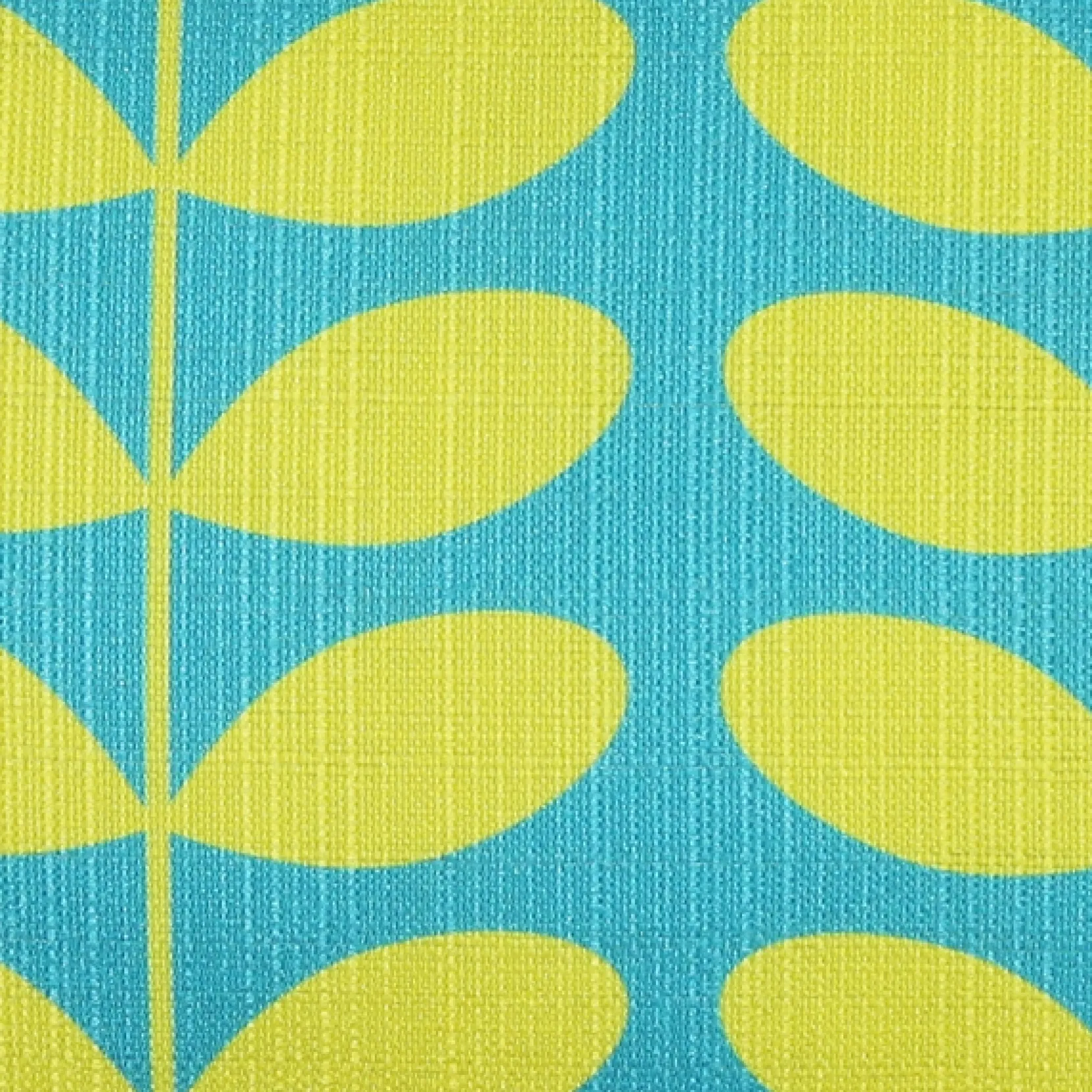 Mid-Century Modern Turquoise Throw Pillow 19x19