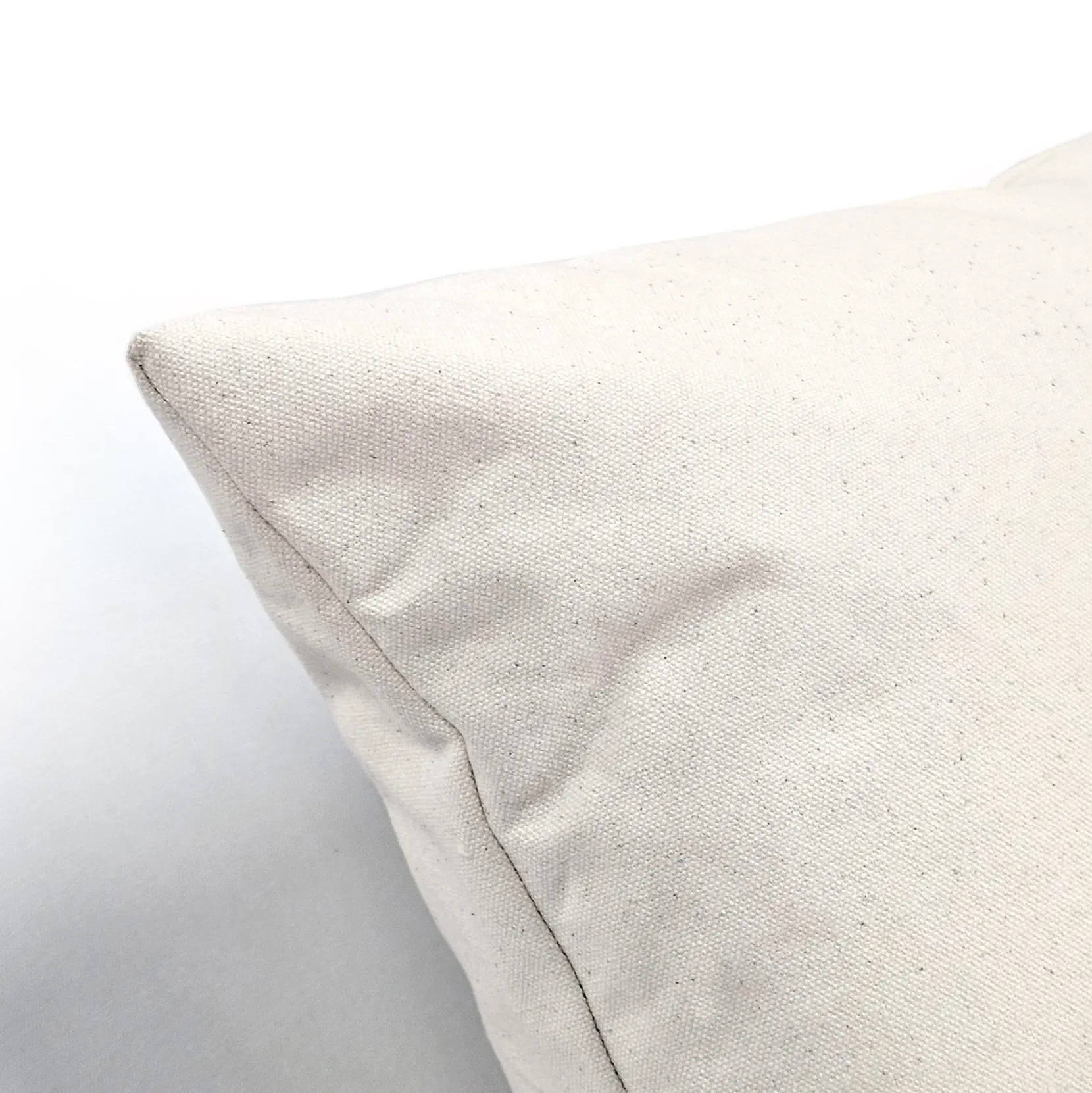 Natural Heavy Cotton Canvas Square Throw Pillow 20x20