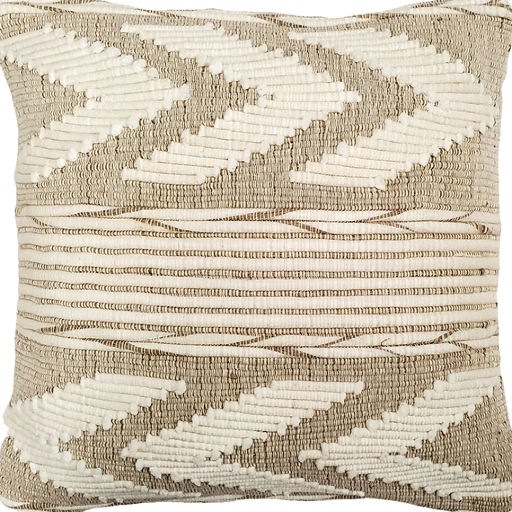 Ojai Cream Chevron Bohemian Pillow 20x20