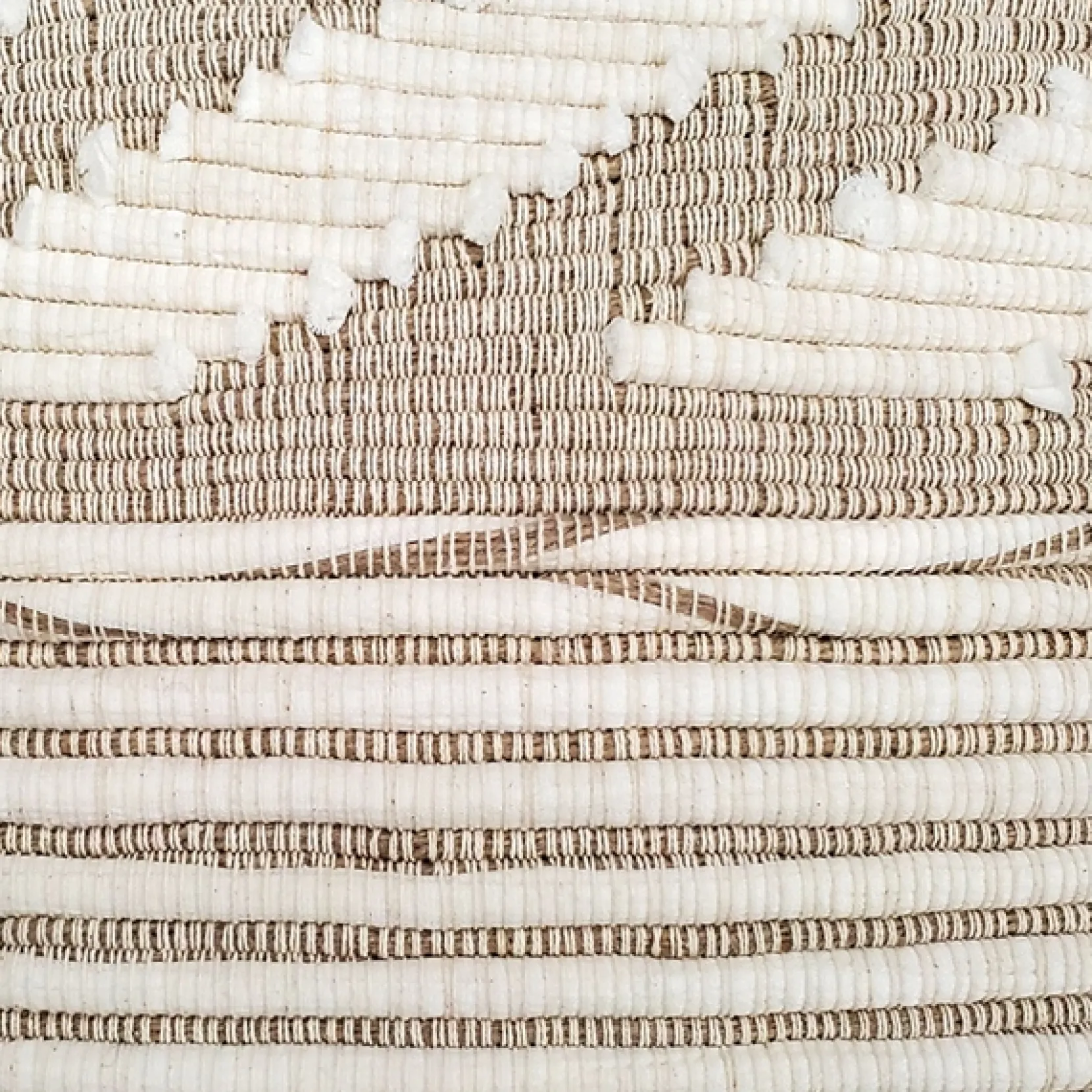 Ojai Cream Chevron Bohemian Pillow 20x20