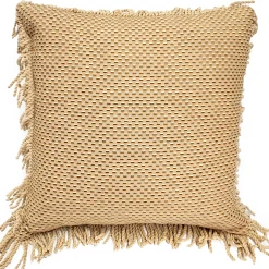 Ottoman Gold Bullion Fringe Trim Throw Pillow 17x17