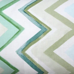 Pacifico Stripes Green Throw Pillow 12X20