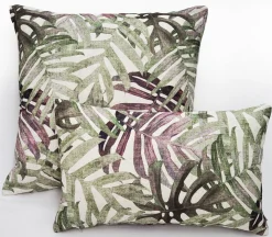 Pattaya Purple Palm Throw Pillow 20x20