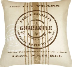 Quality Guarantee Brown Print Throw Pillow