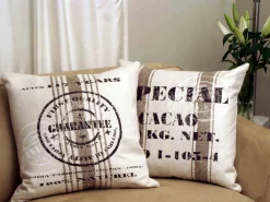 Quality Guarantee Brown Print Throw Pillow