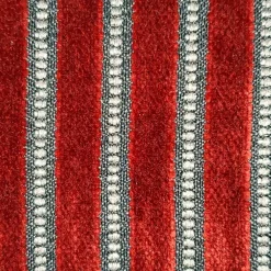 Rockefeller Lava Red Velvet Throw Pillow 20x20