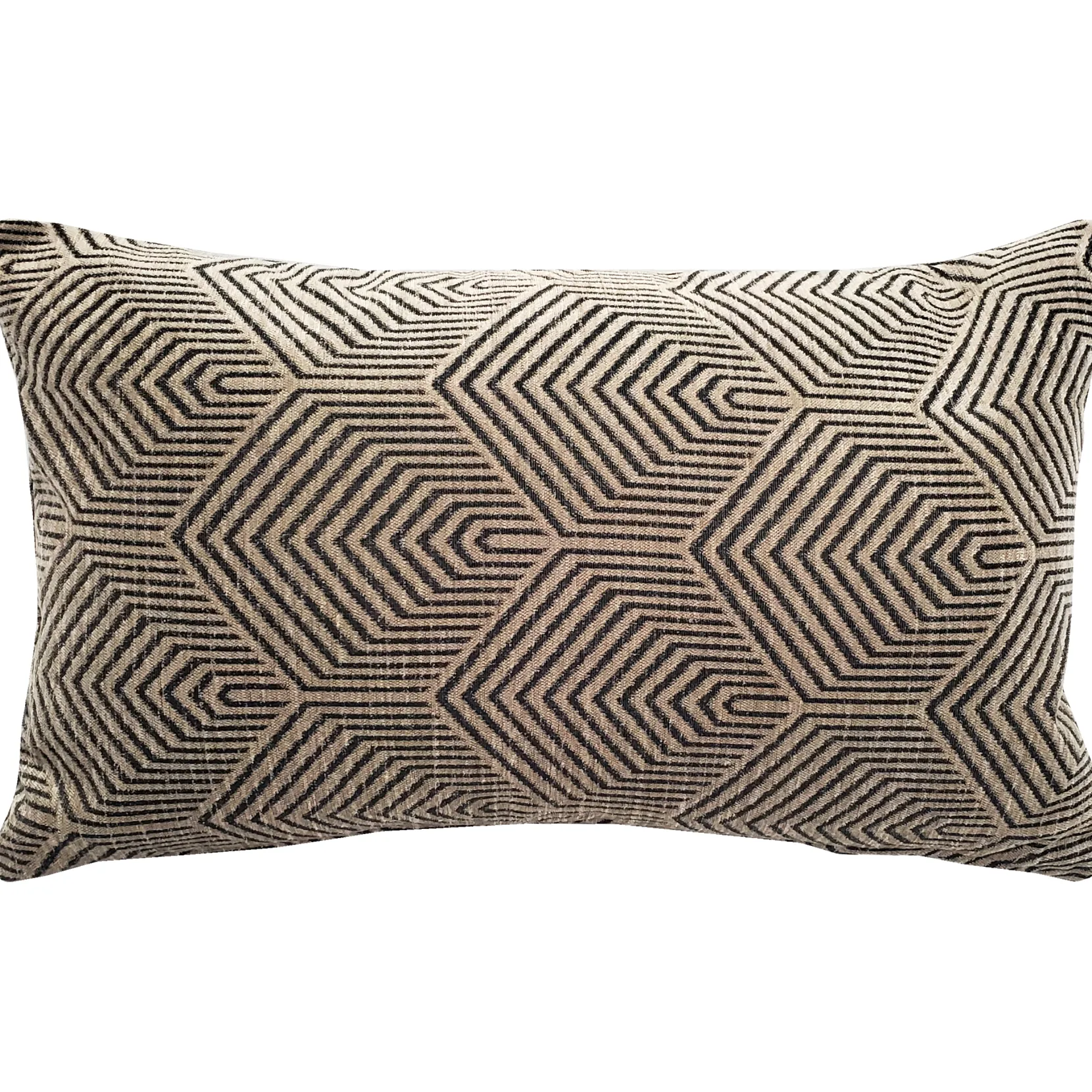 Sahara Taupe Textured Throw Pillow 12x20