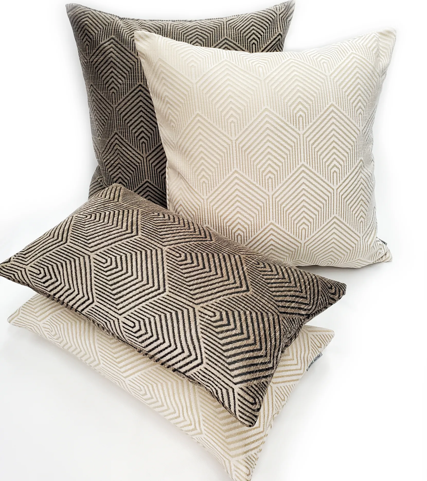 Sahara Taupe Textured Throw Pillow 12x20