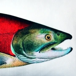 Salmon Fish Pillow 12x19