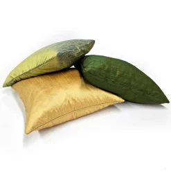 Sankara Laurel Mint Silk Throw Pillow 16x16