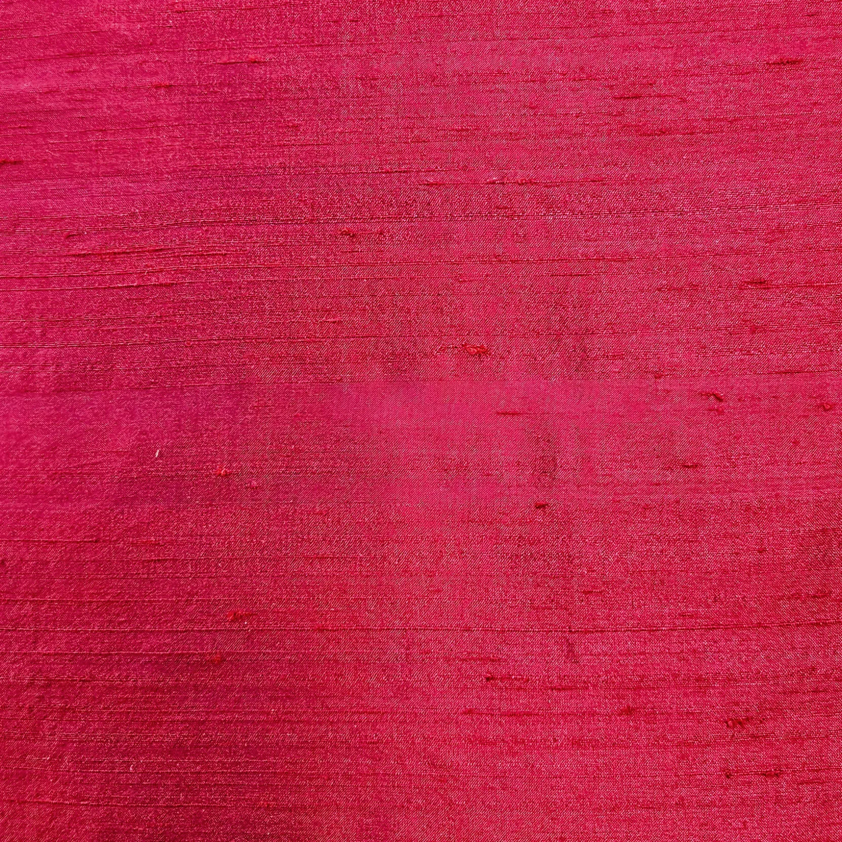 Sankara Raspberry Red Silk Throw Pillow 16x16