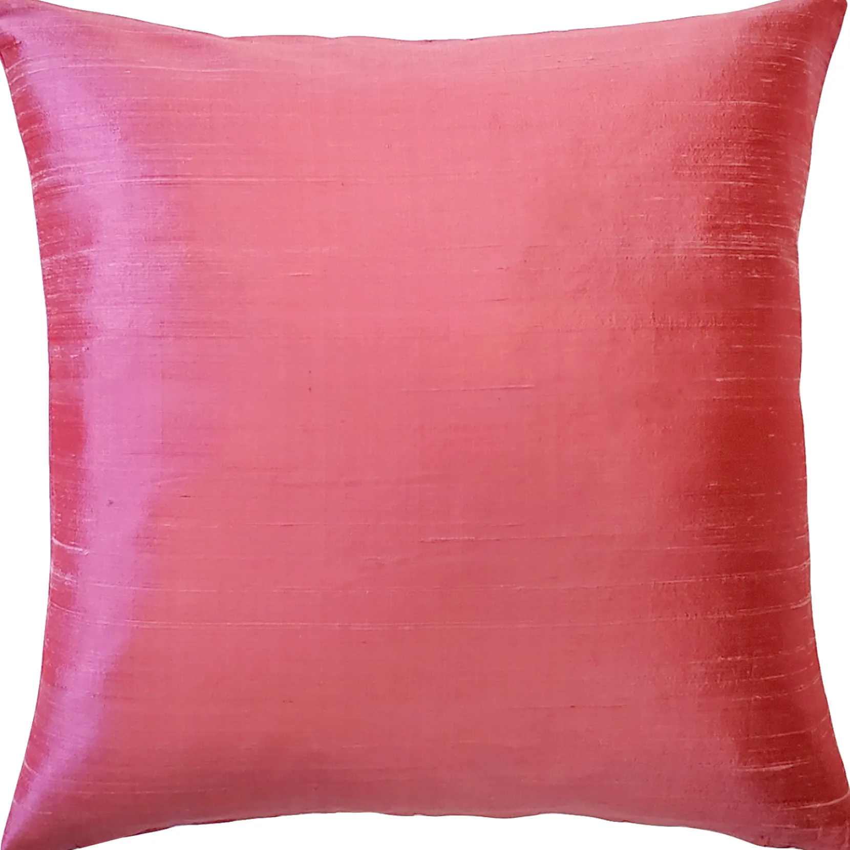 Sankara Rose Blush Silk Throw Pillow 20x20