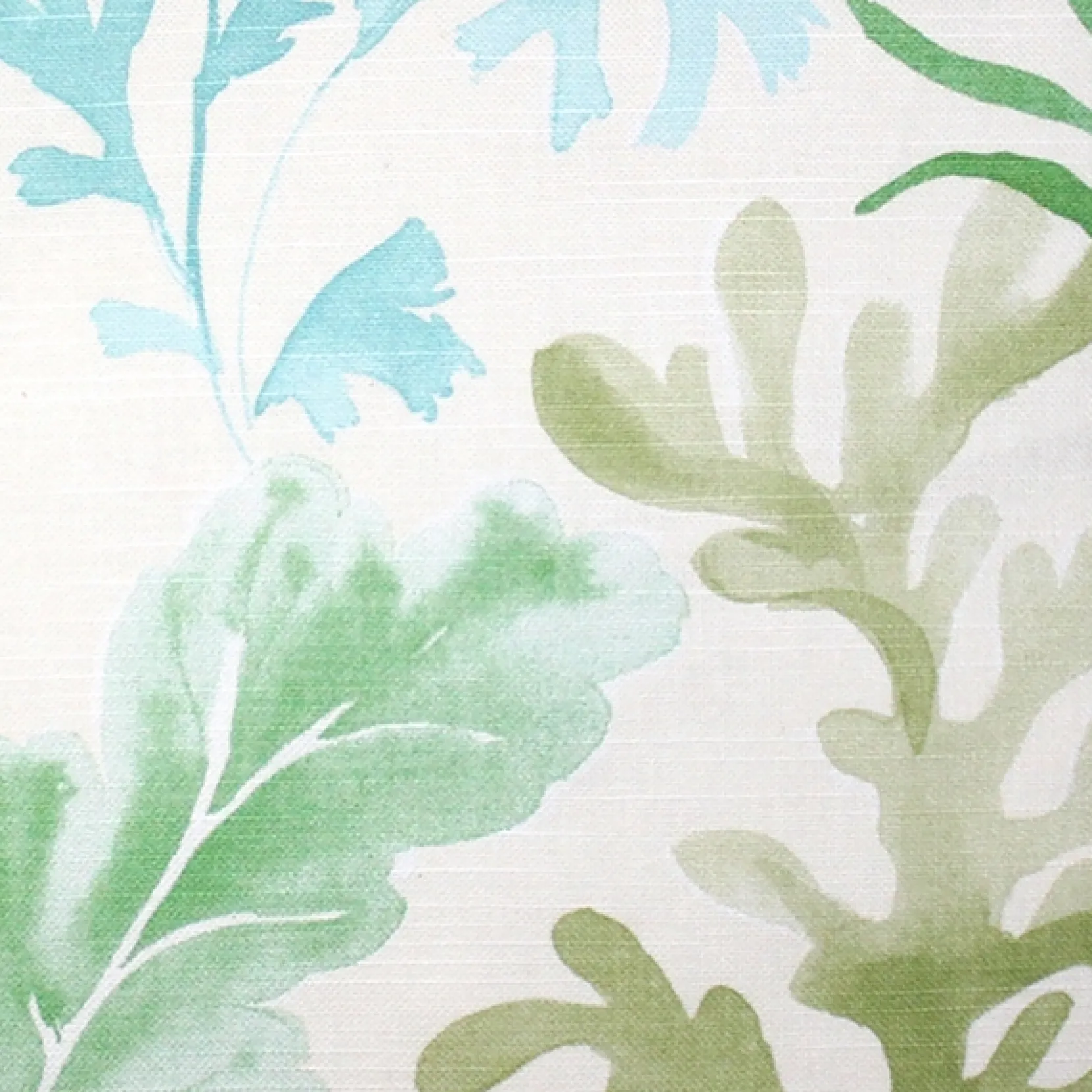 Sea Garden Green Throw Pillow 20X20
