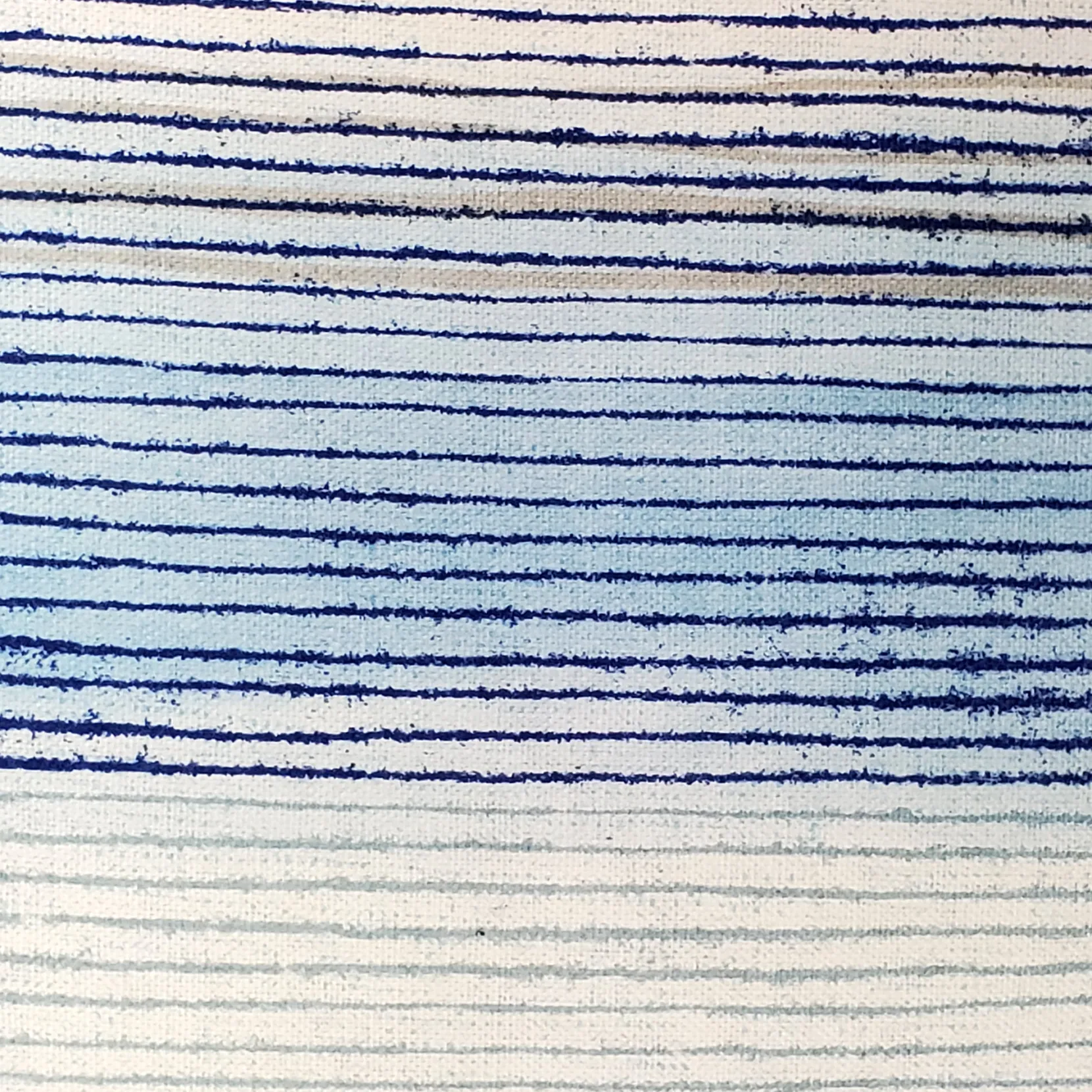 Sedona Stripes Blue Throw Pillow 20x20