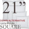 Square 21"x21" Synthetic Down Alternative Pillow Insert