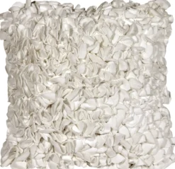 Summer Blossom White 18x18 Throw Pillow