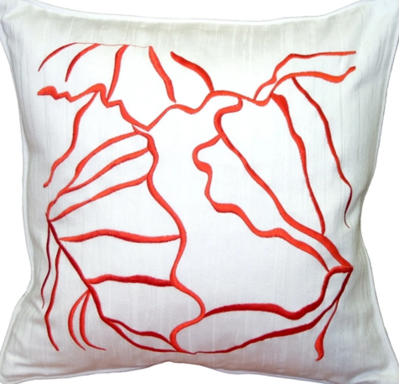Summer Breeze Orange 20x20 Throw Pillow