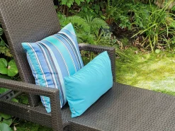 Sunbrella Dolce Oasis Stripes 20x20 Outdoor Pillow