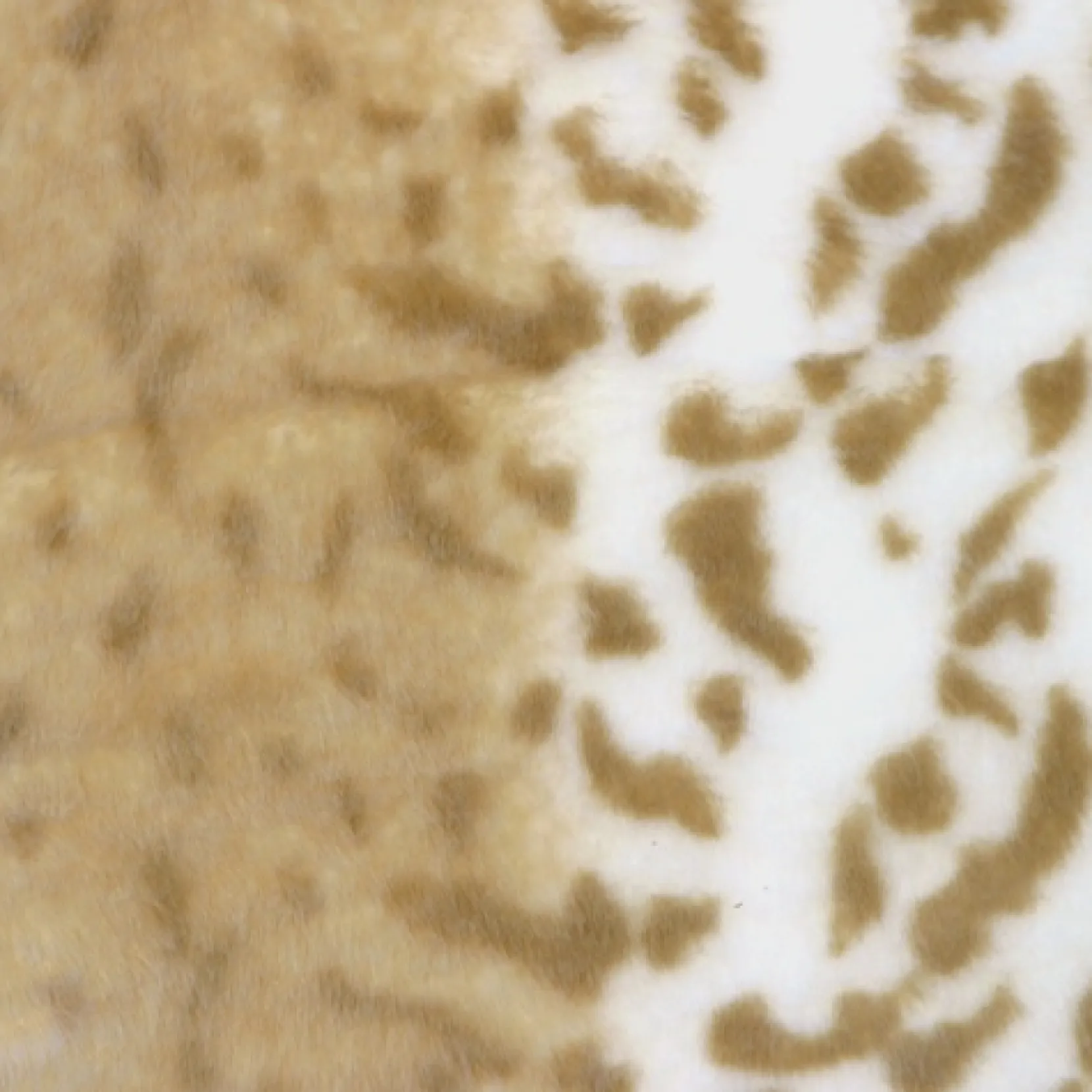 Tawny Lynx Faux Fur 12x20 Throw Pillow