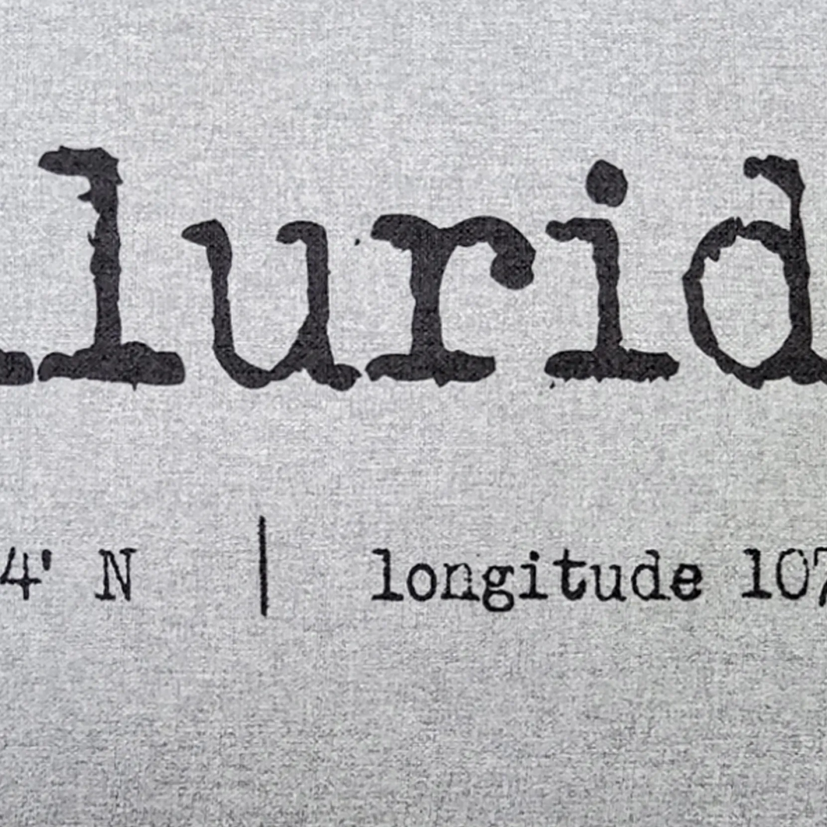 Telluride Gray Felt Coordinates Pillow 12x19