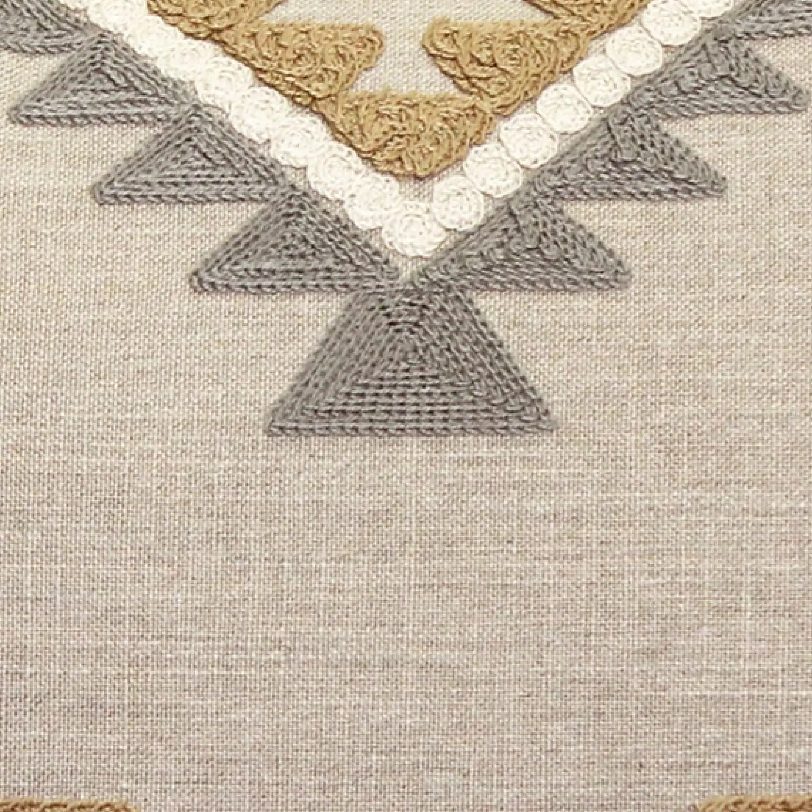 Tulum Ranch Embroidered Throw Pillow 12x20