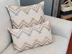 Tulum Ranch Embroidered Throw Pillow 12x20