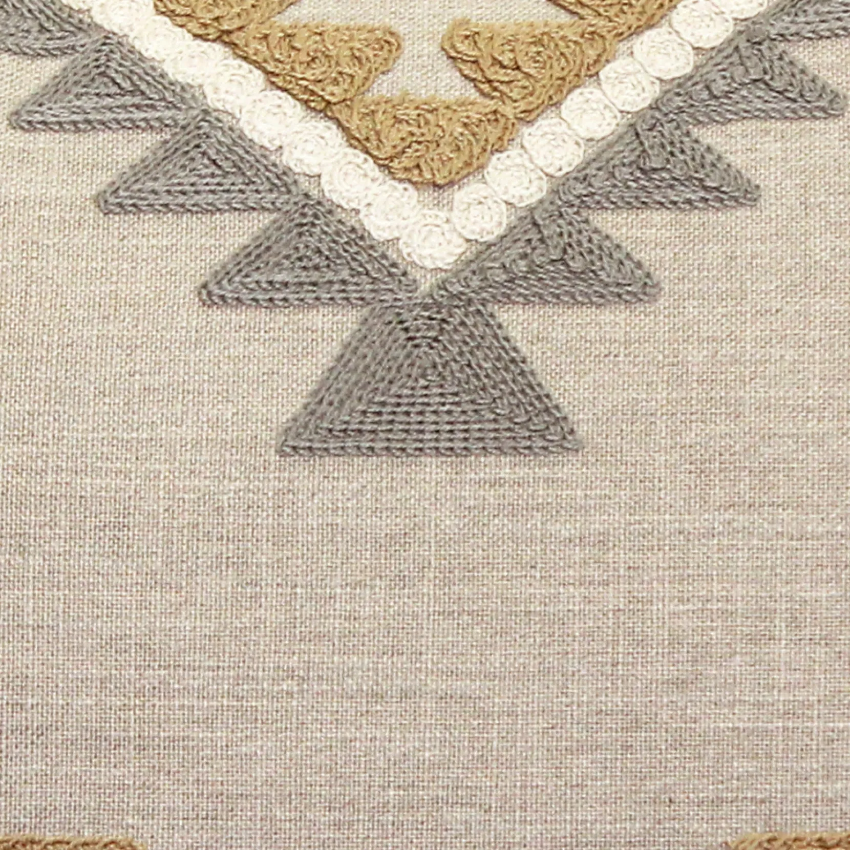 Tulum Ranch Embroidered Throw Pillow 20x20