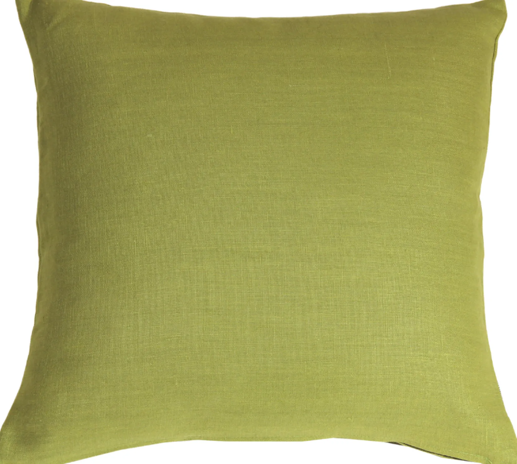 Tuscany Linen Apple Green Throw Pillow 20x20