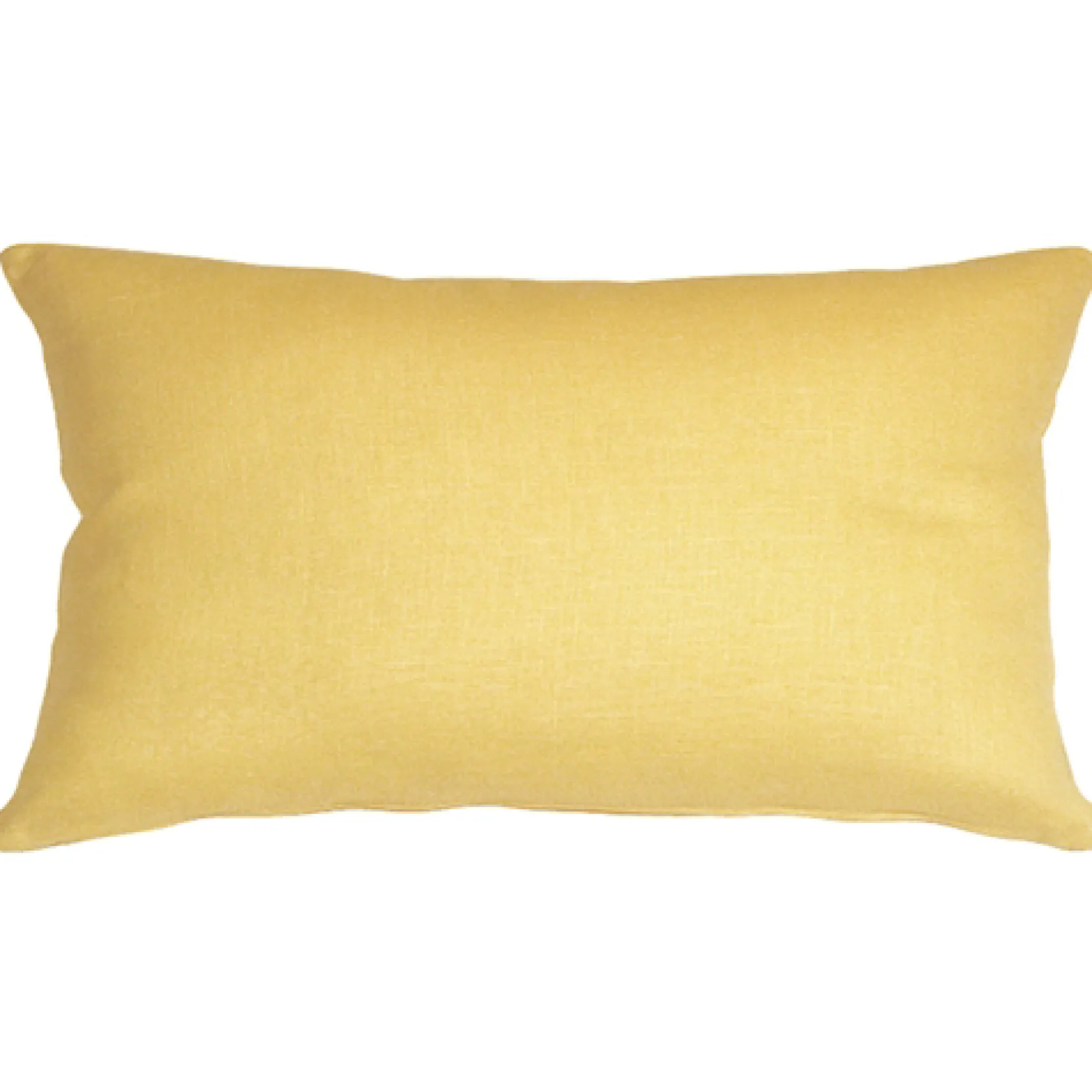 Tuscany Linen Banana Yellow Throw Pillow 12x19