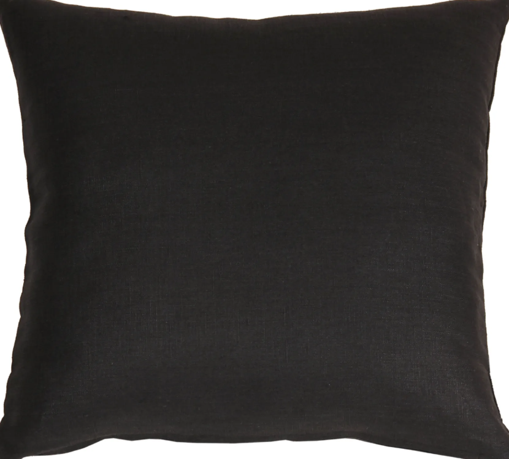 Tuscany Linen Black Throw Pillow 20x20